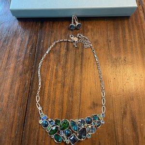 Touchstone Crystal Swarovski Necklace and Earrings